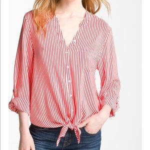 🎉HP🎉 Joie ‘Edaline B’ Stripe Silk Shirt